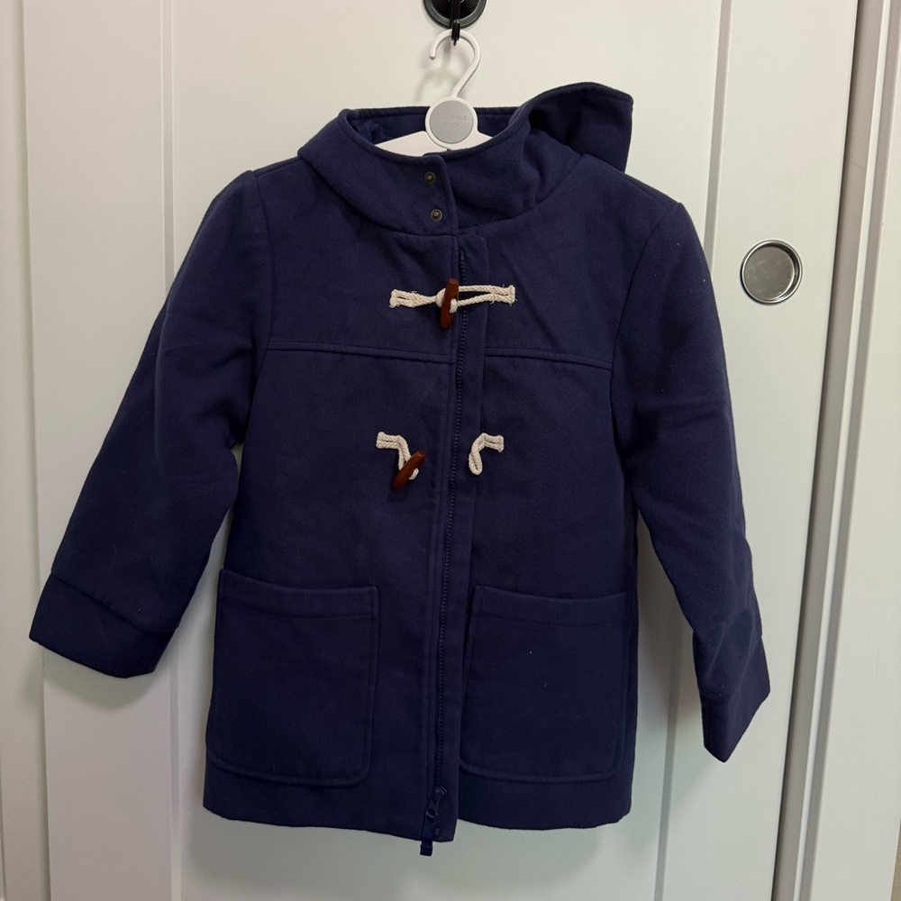 Cat & Jack Navy Duffle Coat with Toggle Closures